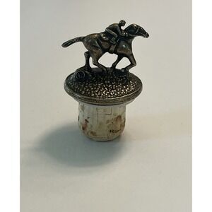 Blanton's Bourbon Bottle Stopper – Letter "L"– Horse & Jockey Cork Topper